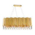 Gold Contemporary Modern luxury Style light crystal ceiling LED crystal light chandelier for Bedroom Living Room